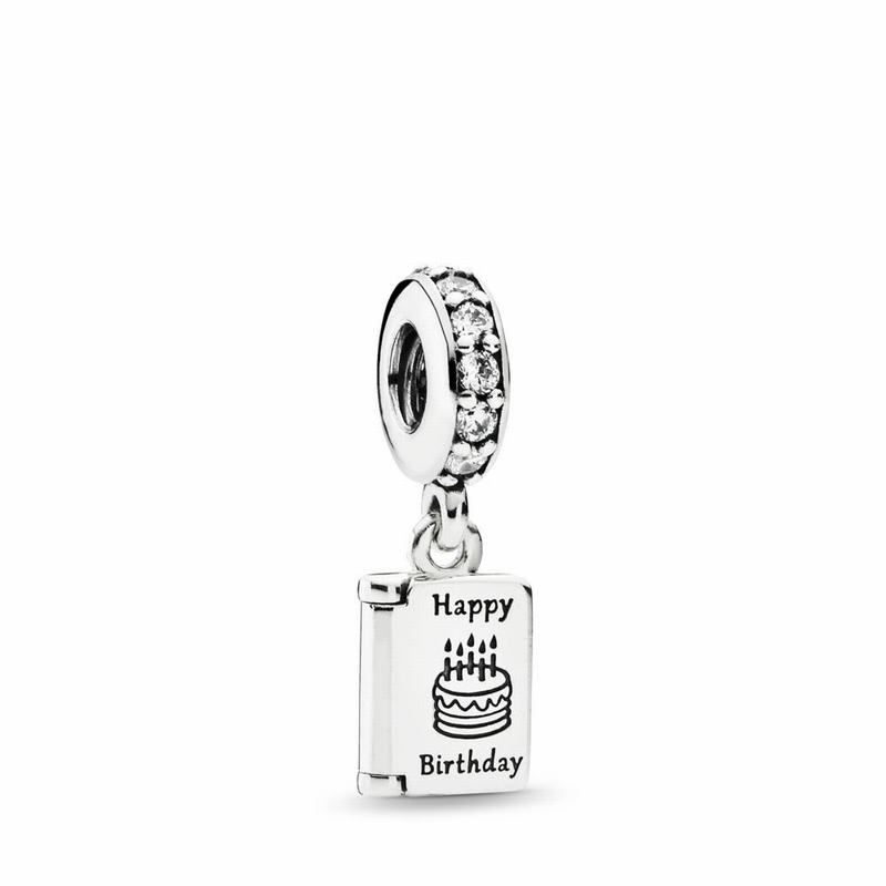 Pandora Birthday Wishes Dangle Charm NZ, Sterling Silver (701864-PDI)